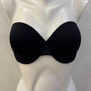 Calvin Klein black strapless bra 38C
